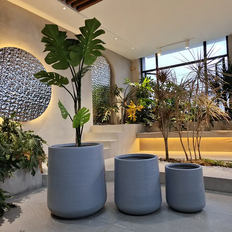 clay fibre planter pots